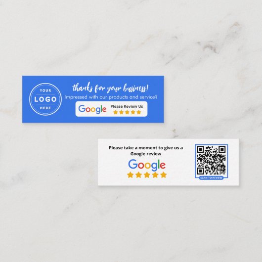 Googleビジネスレビュー コーリングカード (正面/裏面)