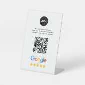 GoogleビジネスレビューQRコード 台座サイン (正面)