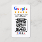 Googleピザレストランのレビューはこちら 名刺 (裏面)