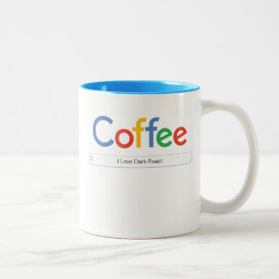 Googleフォントの2音のコーヒーマグ ツートーンマグカップ