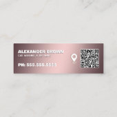 GoogleマップQRの詳細の自動設定 スキニー名刺 (裏面)