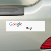 Googleヨウスコウカワイルカのバンパーステッカー バンパーステッカー (車上)