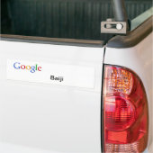 Googleヨウスコウカワイルカのバンパーステッカー バンパーステッカー (トラック上)
