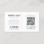 GoogleレストランロゴQRコード 名刺 (裏面)