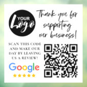 GoogleレビューありがとうロゴQRコード ウィンドウサイン (シート3)