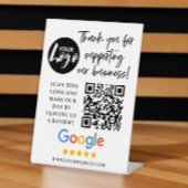 GoogleレビューありがとうロゴQRコード 台座サイン