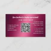 Googleレビューと評価 名刺 (裏面)