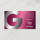 Googleレビューと評価 名刺 (正面)