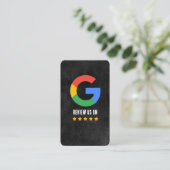 GoogleレビューのタップQRコードGoogle評価 名刺 (スタンド正面)