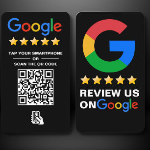 GoogleレビューのタップQRコードGoogle評価 名刺