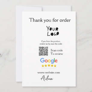 GoogleレビューのビジネスのロゴウェブサイトスキャンQRコード シーズンカード