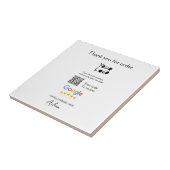 GoogleレビューのビジネスのロゴウェブサイトスキャンQRコード タイル (側面)