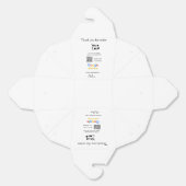 GoogleレビューのビジネスのロゴウェブサイトスキャンQRコード フェイバーボックス (見開き)