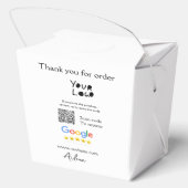 GoogleレビューのビジネスのロゴウェブサイトスキャンQRコード フェイバーボックス (裏面)