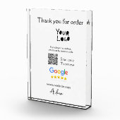 GoogleレビューのビジネスのロゴウェブサイトスキャンQRコード フォトブロック (右)