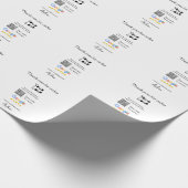 GoogleレビューのビジネスのロゴウェブサイトスキャンQRコード ラッピングペーパー (角)