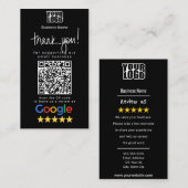Googleレビューの名刺テンプレート 名刺 (正面/裏面)