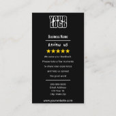 Googleレビューの名刺テンプレート 名刺 (裏面)