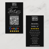 Googleレビューの名刺テンプレート 名刺 (正面/裏面)