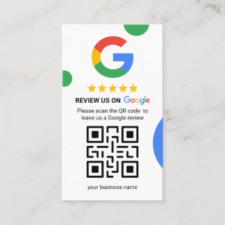 Googleレビューを増やす - QRコード名刺 名刺