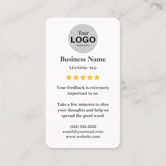 Googleレビューカード 名刺 (裏面)