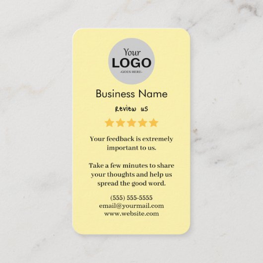 Googleレビューカード 名刺 (裏面)