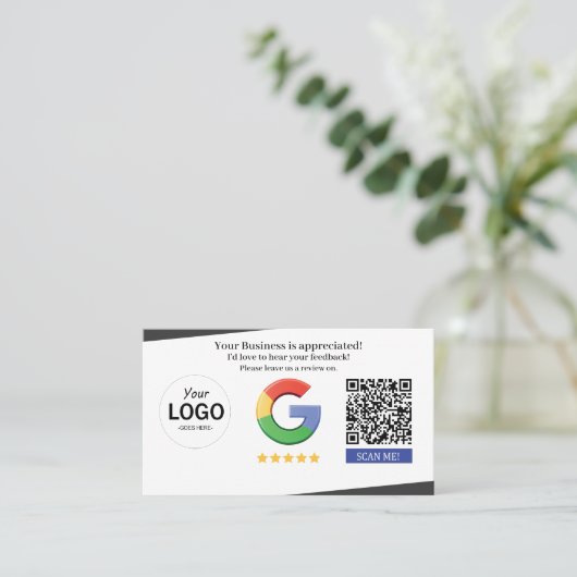 Googleレビューカード 名刺 (スタンド正面)