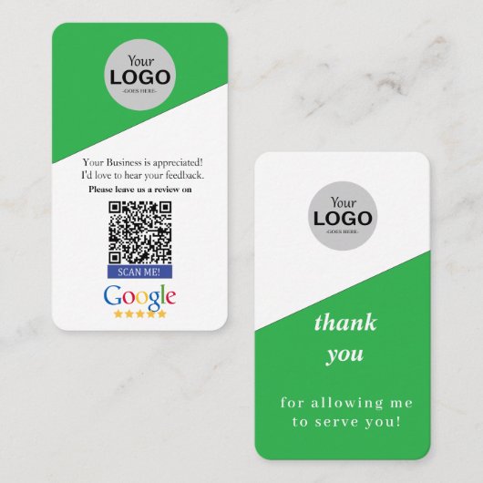 Googleレビューカード 名刺 (正面/裏面)
