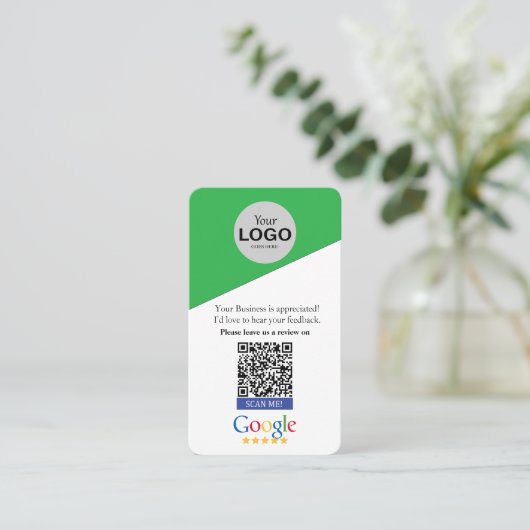 Googleレビューカード 名刺 (スタンド正面)