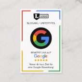 Googleレビューカード QRコード付き名刺 名刺 (正面)