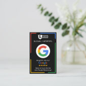 Googleレビューカード QRコード付き 名刺 (スタンド正面)