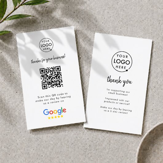 Googleレビュービジネスカード | QRコードレビューへのリンク 名刺