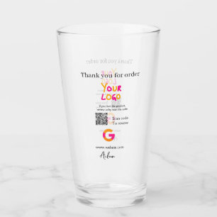 GoogleレビュービジネスロゴウェブサイトQRコードスキャン タンブラーグラス
