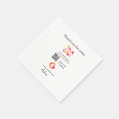 GoogleレビュービジネスロゴウェブサイトQRコード読み取り スタンダードカクテルナプキン (角)