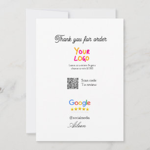 GoogleレビュービジネスロゴウェブサイトQRコード読み取り 招待状