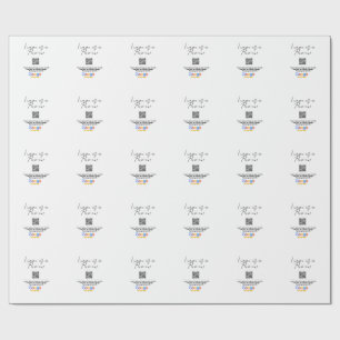 GoogleレビュービジネスロゴQRコードスキャンレビュー ラッピングペーパー