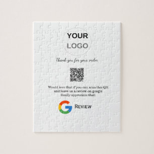 GoogleレビュービジネスロゴQRレビューのスキャン ジグソーパズル