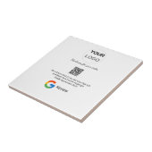 GoogleレビュービジネスロゴQRレビューのスキャン タイル (側面)