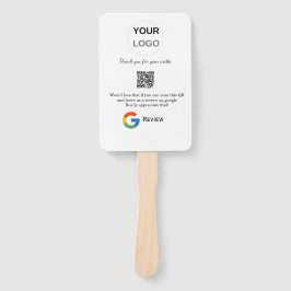 GoogleレビュービジネスロゴQRレビューのスキャン ハンドファン