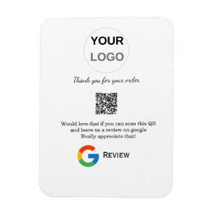 GoogleレビュービジネスロゴQRレビューのスキャン マグネット