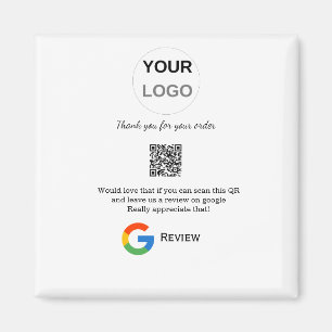 GoogleレビュービジネスロゴQRレビューのスキャン マグネット