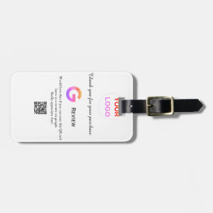 GoogleレビュービジネスロゴQRレビューのスキャン ラゲッジタグ