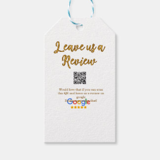 GoogleレビュービジネスロゴScan QRレビュー ギフトタグ