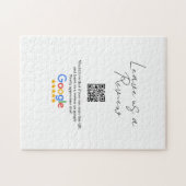 GoogleレビュービジネスロゴScan QRレビュー ジグソーパズル (横)