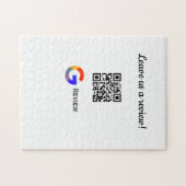 GoogleレビュービジネスロゴScan QRレビュー ジグソーパズル (横)
