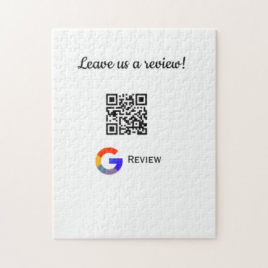 GoogleレビュービジネスロゴScan QRレビュー ジグソーパズル (縦)
