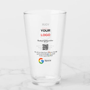 GoogleレビュービジネスロゴScan QRレビュー タンブラーグラス