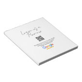 GoogleレビュービジネスロゴScan QRレビュー ノートパッド (アングル)