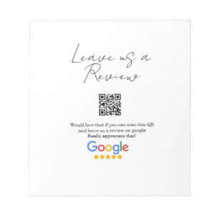 GoogleレビュービジネスロゴScan QRレビュー ノートパッド
