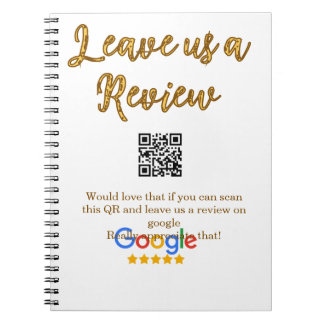 GoogleレビュービジネスロゴScan QRレビュー ノートブック